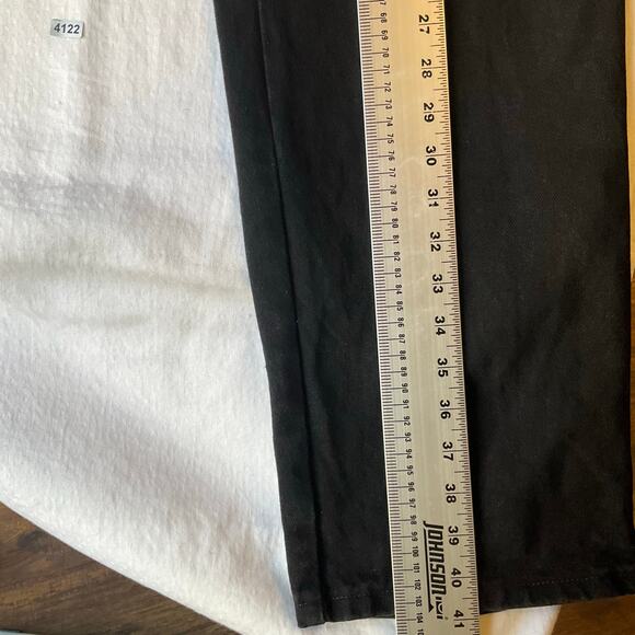 Wrangler Men Jeans size 38 x 30 Black Mid Rise Straight Leg Slim Fit - Picture 3 of 12